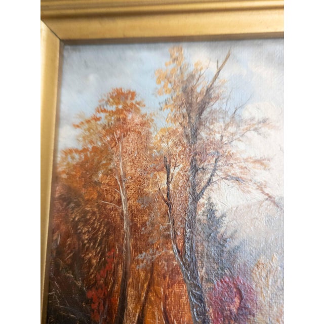 19th Century Hudson River School Painting of Adirondack Lake by William Richardson Tyler For Sale - Image 11 of 18