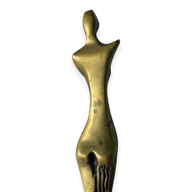 1970s Modernist Bronze Figure Sculpture — Roberto Gabriel Crivellé (B. 1936) For Sale - Image 4 of 9