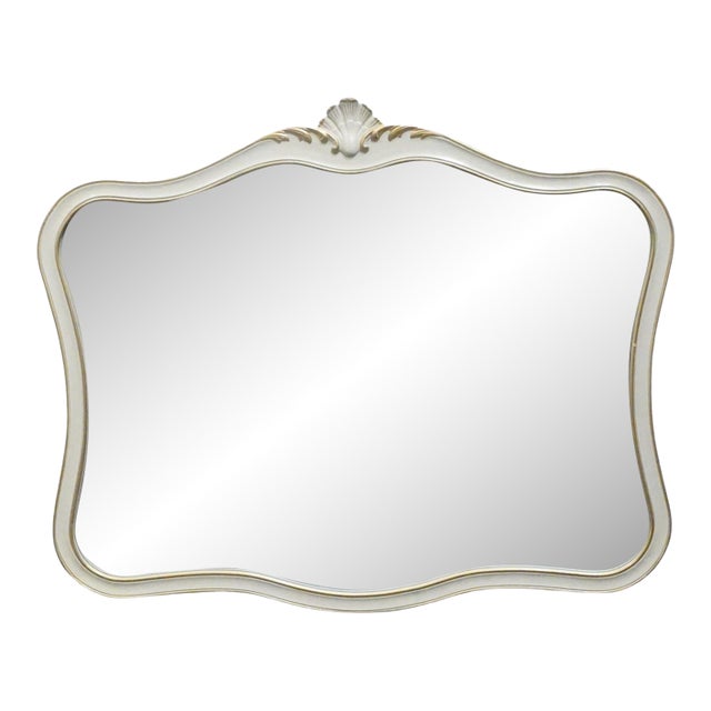 Drexel Furniture Touraine Collection Custom Cream Painted Country French Provincial 44" Mirror 200-230-1 For Sale