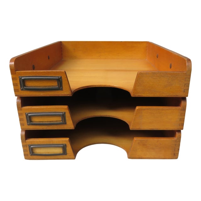 Vintage Bauhaus Desk Storage Rack, 1930s For Sale