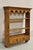 Vintage Ethan Allen Country French Wall Hanging Maple Wood Plate Rack Shelf with Single Drawer. Circa Late 20th Century....