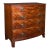 1860's Large Antique Bow Front Chest of Drawers For Sale