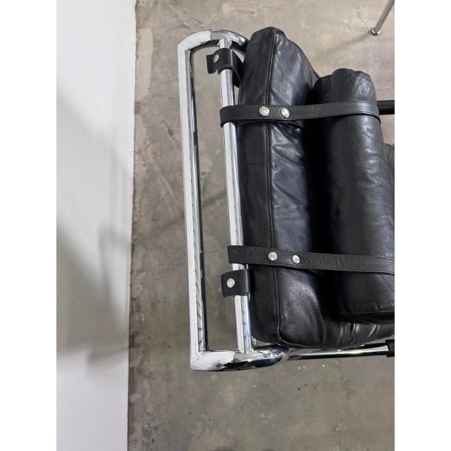 Genni Chair in Leather and Chrome by Gabriele Mucchi for Zanotta, 1970s For Sale - Image 10 of 17