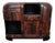 Italian Art Deco Walnut Burl and Mirror Mosaic Dry Bar Cabinet by Paolo Buffa, 1940s For Sale