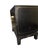 Vintage Chinoiserie Black Lacquer Cabinet Side Table — Hand-Painted Asian Landscape For Sale - Image 4 of 11