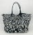 Valentino Black and White Paillette Sequin Tote in good condition. Unique round black and white sequins in various sizes...