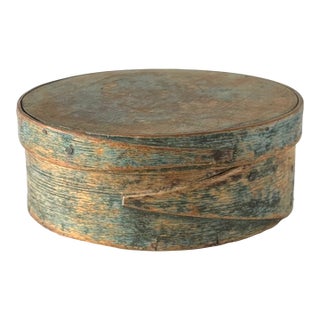 Authentic Early 19th Century Antique Hand Made Finger Lap Bentwood Kitchen Pantry Box For Sale