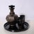 Black Art Nouveau Liquor Glasses and Bottle in Murano Glass, 1890s, Set of 7 For Sale - Image 8 of 18