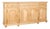 20th Century Long Bleached Oak Sideboard Buffet From Belgium For Sale