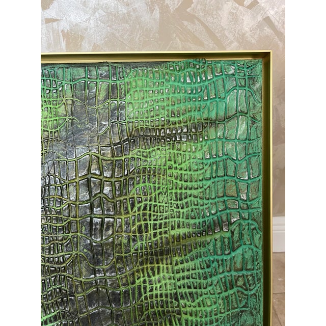 Green Exotic Canvas Art - Designed by Cheryl P. Kohloff For Sale In West Palm - Image 6 of 8