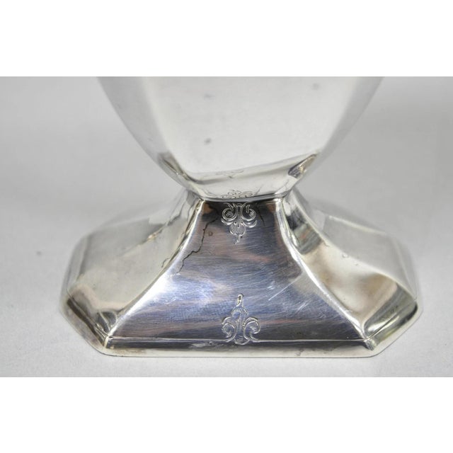 Early 20th Century Antique English Art Deco Silver Plated Tea Service Set by Bscep (5329) - 4 PCS For Sale - Image 5 of 15