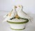 Mid 20th Century Hand Painted Italian Ceramic Lidded Container With Morning Doves For Sale - Image 5 of 11