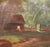19th Century French River Landscape Oil on Canvas in Carved Gilt Frame, Signed For Sale - Image 11 of 12