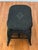 Black French Small Wicker Woven Coffee Table in Black With Lower Rattan Shelf, C. 1970 For Sale - Image 8 of 16
