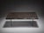 Brown Modern Live Edge-Style Coffee Table With Glass Panel Legs For Sale - Image 8 of 9