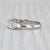 Metal Vintage 0.21ctw Diamond Wedding Band 14k White Gold 5-Stone Size 8.25 For Sale - Image 7 of 8