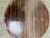 Vintage Turtle ? Hand Mirror Macassar Ebony Round Loop Wall Art Deco Modern For Sale - Image 4 of 6
