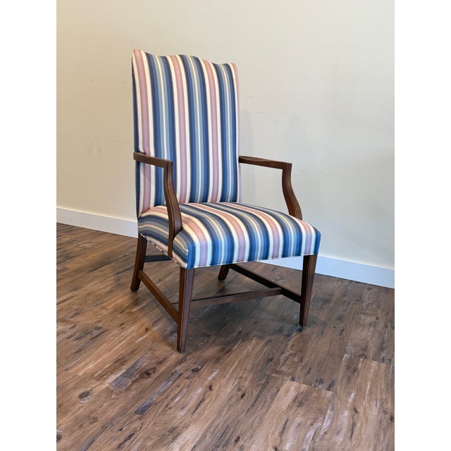 Vintage Ethan Allen Lolling “Martha Washington" Upholstered Accent Chair For Sale In Seattle - Image 6 of 12