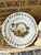 Art Deco Hand-Painted Ceramic Dinner Plate in a Vintage Pastoral Style - Set of 4 For Sale - Image 3 of 6