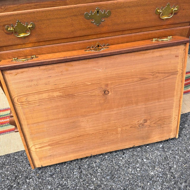 Antique Walnut Chippendale Slant-Front Desk, Shenandoah Valley of Virginia, Circa 1770 For Sale - Image 16 of 18