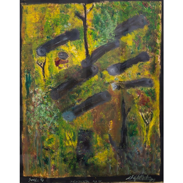 Chef de Mulu, Jungle, Acrylic on Paper For Sale - Image 6 of 6