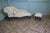 Blue Vintage Chaise Lounge with Ottoman, 1960, Set of 2 For Sale - Image 8 of 13