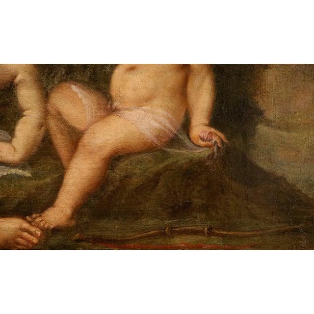 Federico Cervelli, Venus with Three Putti, Nude, 1680, Oil on Canvas For Sale - Image 10 of 14