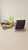 Mid-Century Modern Vintage Lounge Chairs in Green and Purple Upholstery, Czechoslovakia, 1940s, Set of 2 For Sale - Image 3 of 13