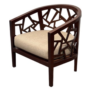 Crate & Barrel Ankara Lounge Chair For Sale