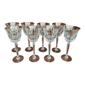 1980s Mikasa Park Avenue Water Goblets Wine Glasses- Set of 8