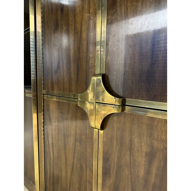 Wood 1950s Set of Mastercraft Wardrobe Cabinets For Sale - Image 7 of 12