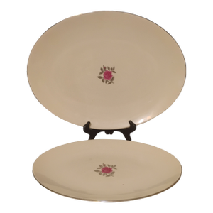 1960s Lenox Ballad Pattern Oval Platters- Set of 2