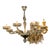 Murano 8-Arm Fontana Green Chandelier For Sale