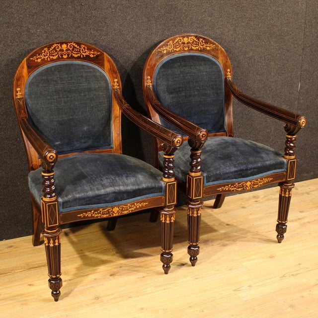 19th Century French Charles X Armchairs, 1830s, Set of 2 For Sale - Image 15 of 15