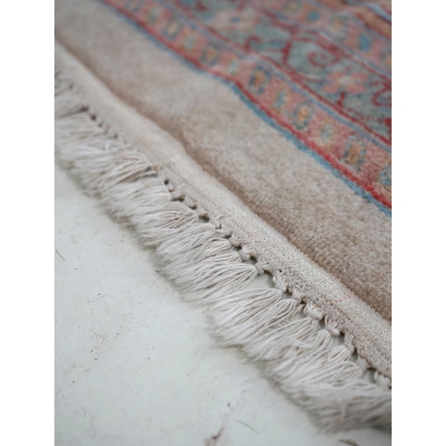 1970s Vintage Rectangular Wool Geometric Pattern Rug For Sale - Image 5 of 10