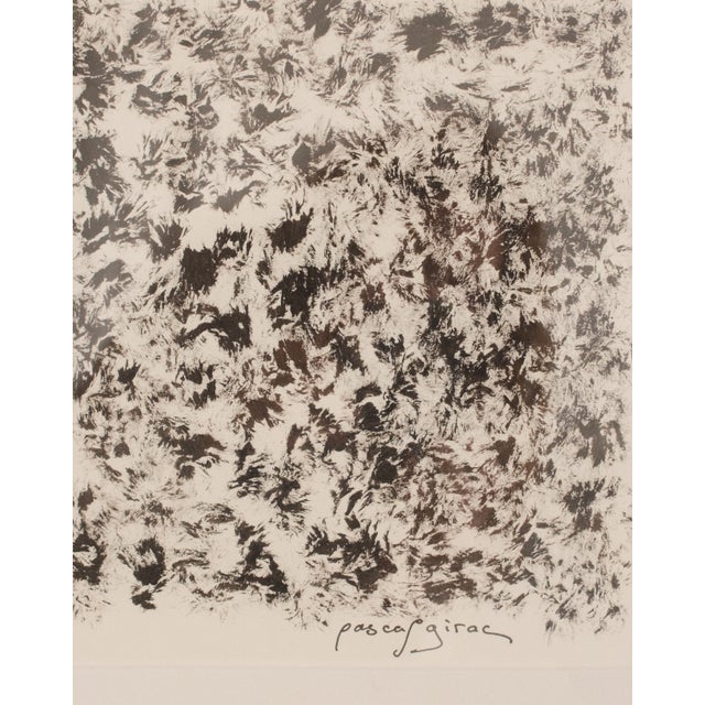Pascal Girac, Écume (Foam), 1960s, Ink & Acrylic on Paper, Framed For Sale - Image 3 of 4