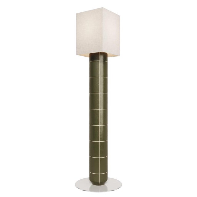 Not Yet Made - Made To Order Handcrafted Ceramic and Glass Floor Lamp in Green Glaze from Artem Zakharchenko-Halytskyi For Sale - Image 5 of 5