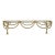 Hollywood Regency Brass Rope Tassel Wall Shelf With Glass Insert Grandmillennial 18 Inch For Sale