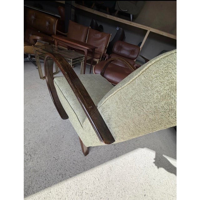 Bentwood Lounge Chair by Jindrich Halabala For Sale - Image 9 of 14
