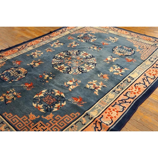 Chinese Antique Chinese Peking Rug For Sale - Image 3 of 7