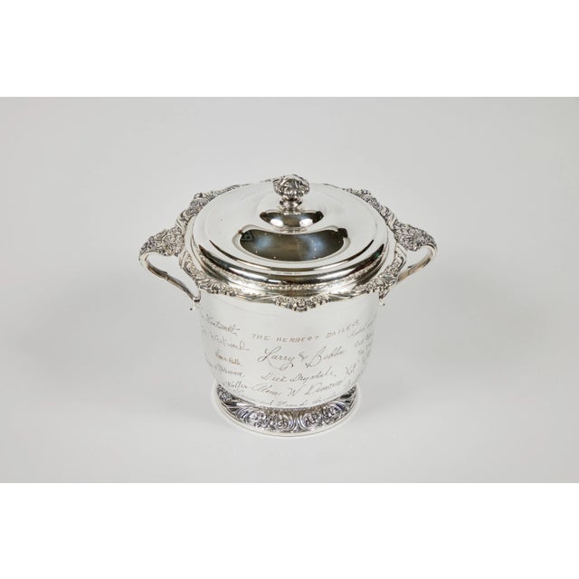 Mid 20th Century Vintage Silver Plate 'Heritage' Ice Bucket For Sale - Image 5 of 10