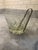 Delicate etched floral design. Tongs serrated. Heavy base. Jazzy cool. Mid century design