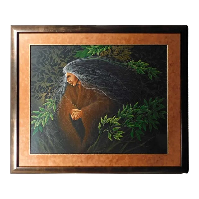 Frank Howell "Spring Matrix" Serigraph Hand Signed Artwork With Custom Framed For Sale