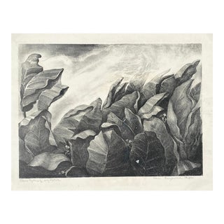 Edna Pennypacker Stauffer Tobacco Lithograph For Sale