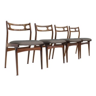 Mid-Century Danish Dining Room Chairs, 1960s, Set of 4 For Sale