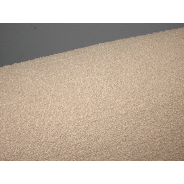 Vintage Baker Mid Century Peach Accent Chair Wrapped in Leather For Sale In Los Angeles - Image 6 of 13