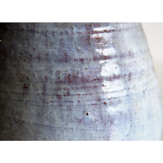 Mid 20th Century Vintage Mid Century Modern White Glazed Terra Cotta Studio Pottery Vase For Sale - Image 5 of 10