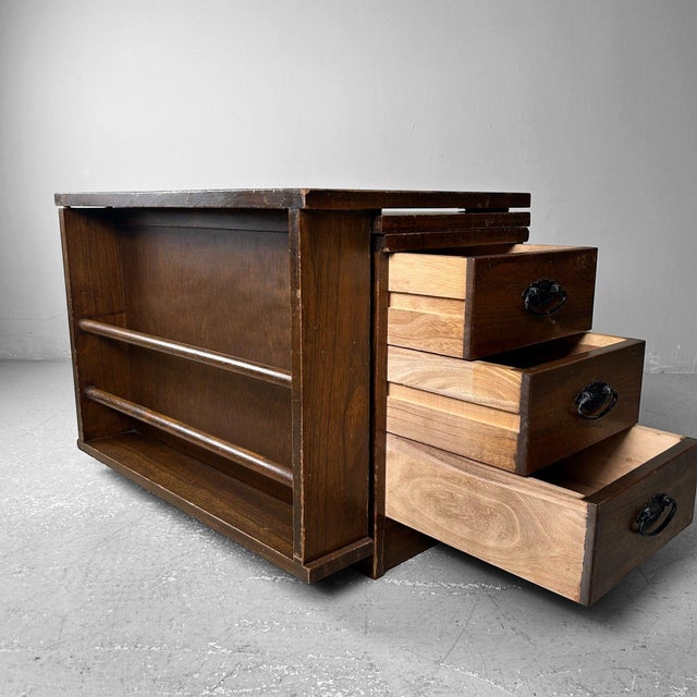 Mid-Century Japanese Foldable Desk, 1960s For Sale - Image 6 of 18