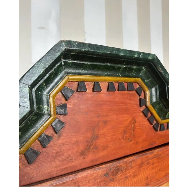 18th-19th Century Paint Decorated Swedish Cabinet For Sale - Image 4 of 6