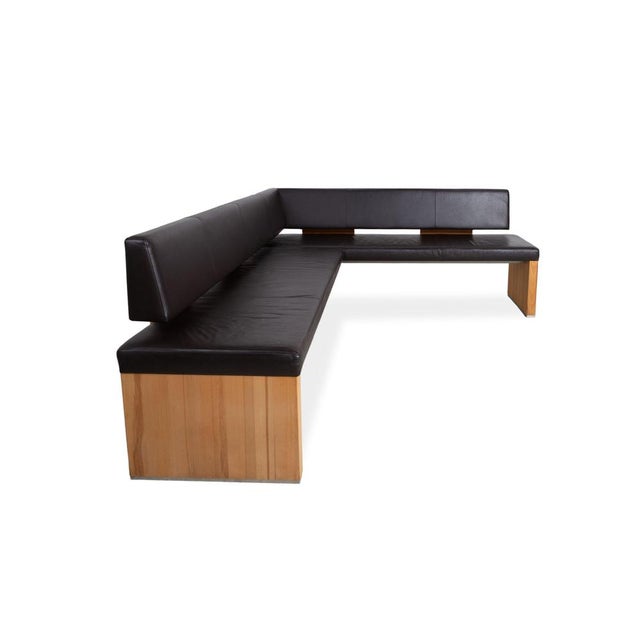 Black Brown Leather Bench from Venjakob For Sale - Image 8 of 12
